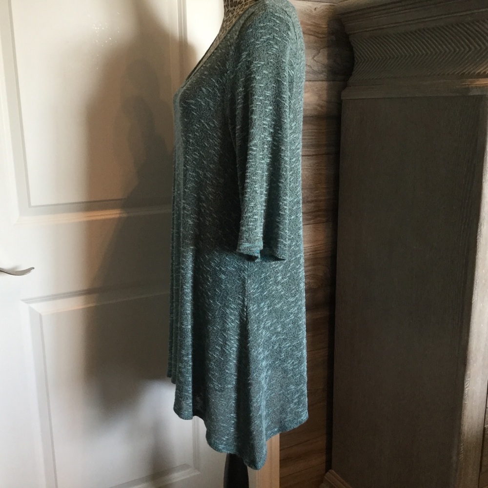 Turquoise Knit Tunic - Picture 4 of 5